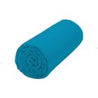 UNIVERS DECOR Drap housse Turquoise 200 x 200 cm / 100% coton / 57 fils/cm² "King size"