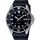 Montre - Casio - Collection Homme - Noir et Acier - Étanchéité 20 bars - Verre minéral - Quartz
