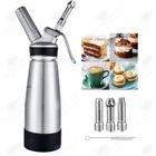 HIGH-TECH & BIEN-ETRE HTBE® 500 ML tout en aluminium silicone pistolet à crème gâteau café crème glacée dessert maison fantaisie dispositif de décoration