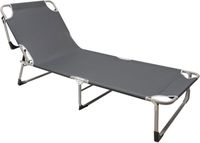 Lit de camping pliable, lit de terrain chaise extérieure ultra - légère portable pour pique - nique, camping