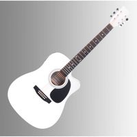 Classic Cantabile WS-10WH-CE  Guitare Folk Blanc Avec Micro