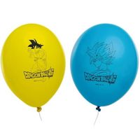 Lot de 6 ballons en latex Dragon Ball Super 27 cm - CHAKS - Jaune - Multicolore - Pour anniversaire enfant