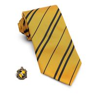 Cravate avec pin's Poufsouffle - FUNIDELIA - Accessoires pour déguisement homme Halloween et carnaval