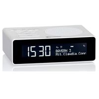 Radio-Réveil Numérique DAB/DAB+/FM, 2 Alarmes, Grand Écran LCD, Chargeur USB Roadstar CLR-290D+/WH  Blanc 32973