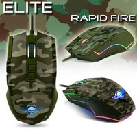 Souris Gamer Commando Elite Edition Camouflage avec Rapid Fire