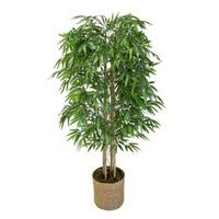 Bambou artificiel fabriqué à partir de roseaux naturels, idéal pour la décoration de la maison, arbre artificiel, 150 cm