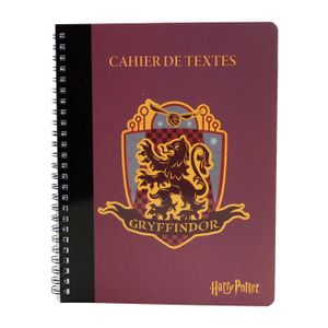 CAHIER DE TEXTE Cahier de textes HARRY POTTER Gryffondor rouge