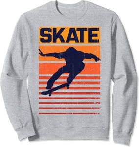 SKATEBOARD - LONGBOARD Skateboard Skate Retro Skateboarding Skateboarder Skater Sweatshirt.[Z994]