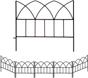 CLÔTURE - GRILLAGE Lot de 5 panneaux de clôtures décoratives de jardi