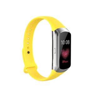 BRACELET DE MONTRE Bracelet de montre en TPE jaune pour Samsung Galax