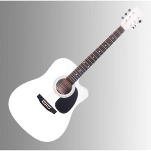 GUITARE Classic Cantabile WS-10WH-CE  Guitare Folk Blanc A
