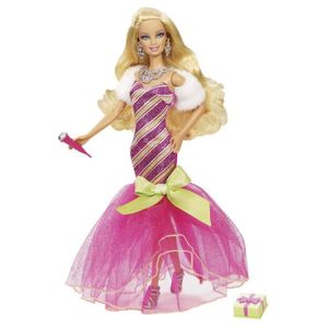 POUPÉE Poupée Mannequin Barbie - Noel Merveilleux - V6985 - Couleur Violet - Age 3 ans et plus