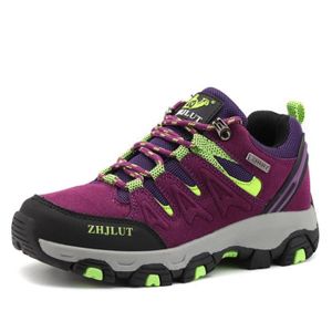 CHAUSSURES DE RANDONNÉE Alpinisme Chaussures Femme Randonnée Violet Imperméable Marche Confort Trekking Outdoor