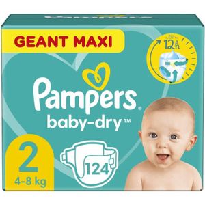 COUCHE Couches PAMPERS Baby-Dry Taille 2 - x124