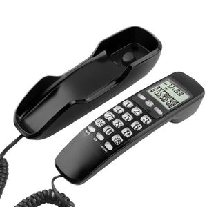 Junluck Téléphone Fixe Filaire, Téléphone de Bureau avec Répondeur &  Identification de l'Appelant, Fonction Mains Libres, Affichage LCD, Système  Double DTMF/FSK, pour Maison/Hôtel/Bureau(Black) : : High-Tech
