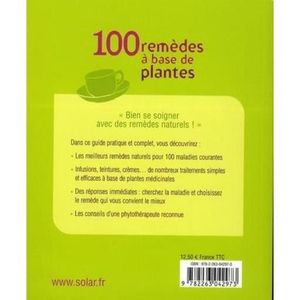 LIVRE SANTÉ FORME Livre - 100 remèdes à base de plantes. plantes méd