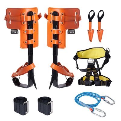 Jeffergarden Pointes D’escalade D’arbres – Acier Inoxydable, Réglables 37-53 Cm, Charge 159 Kg – élagage, Cueillette