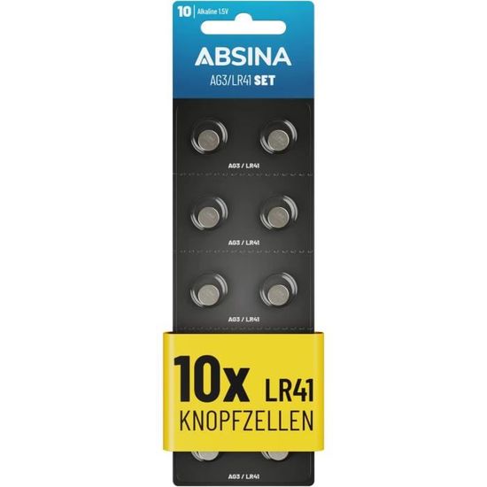 10 Alcaline Bouton 1,5 à Batterie V LR41 LR736 392 AG3 Ty