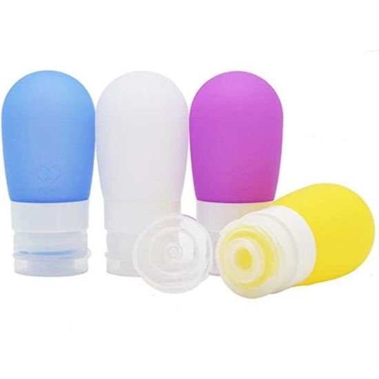 12 Flacons De Voyage Cxssxling 50ml - Bouteilles Plastique Transparentes Pour Liquides