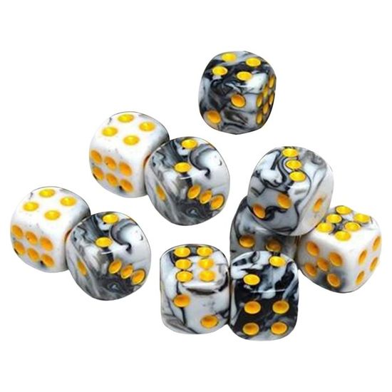 DollaTek 7PCS Jeu de dés en métal Jeu DND Jeu de dés en métal Solide
