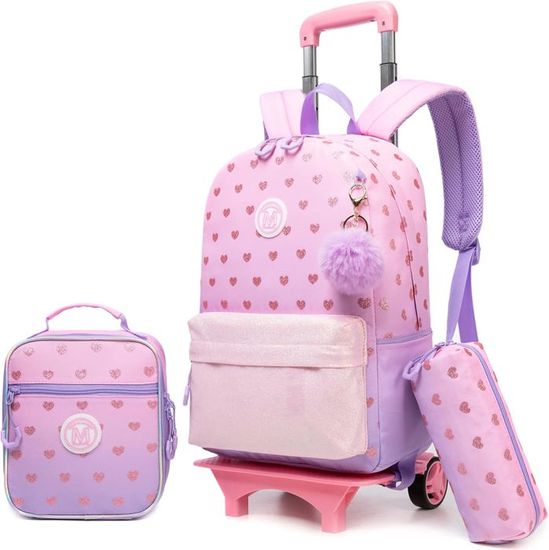 Cartable Fille Primaire Enfant Cp - Sac À Dos Ecole Scolaire Ce2
