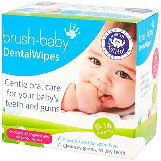 Lingettes Brush Baby Dentalwipes Pour Bebes Stade 1 Naissance Premieres Dents 0 16 Mois Lingettes Pour Nettoyer Brb04 Cdiscount Puericulture Eveil Bebe