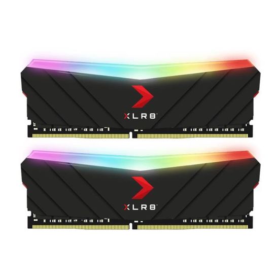 Mémoire RAM - PNY - XLR8 Gaming EPIC-X RGB DIMM DDR4 3600MHz 2X16GB  -  (MD32GK2D4360018XRGB)