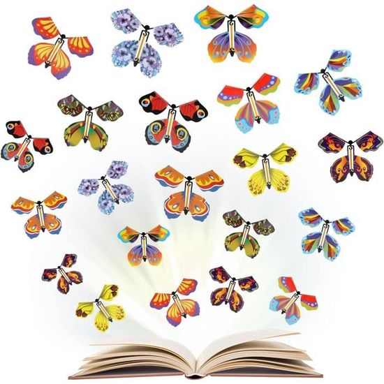 Papillon Volant Magique,Papillon Volant Surprise,Jouet élastique