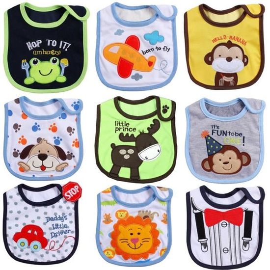 3 Pièces Bavoir Imperméable Bébé Bavoirs Bébé Pour Filles