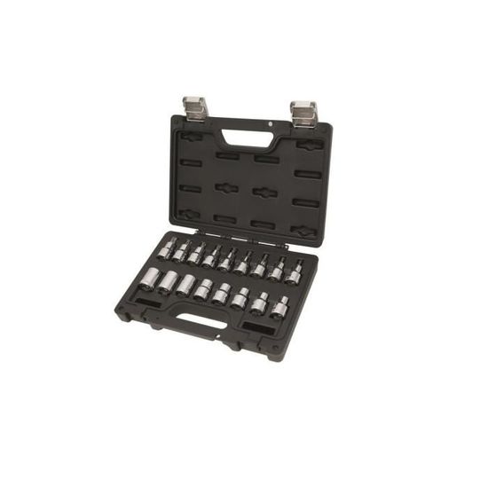 Douille tournevis 6 pans torx 3/8 chrome plus t50