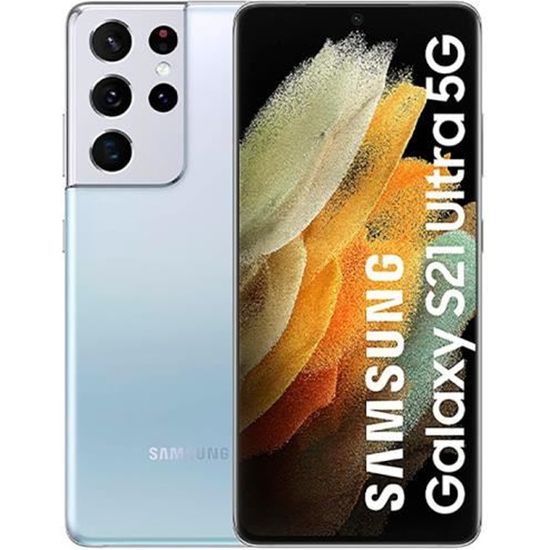 Samsung Galaxy S21 Ultra 5G 12Go/256Go Argent (Phantom Silver) Dual SIM G998