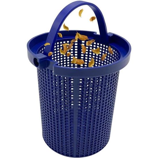 Lot De 2 Paniers De Rechange Pour Skimmer De Piscine Hors Sol - Polypropylène Blanc - Dimensions Standard - Capture Saletés Et Protège La Pompe