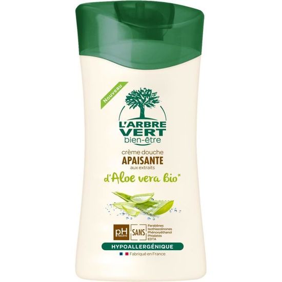 L'Arbre Vert Bien-être Crème Douche aux Extraits d'Aloé Vera Bio 250 ml