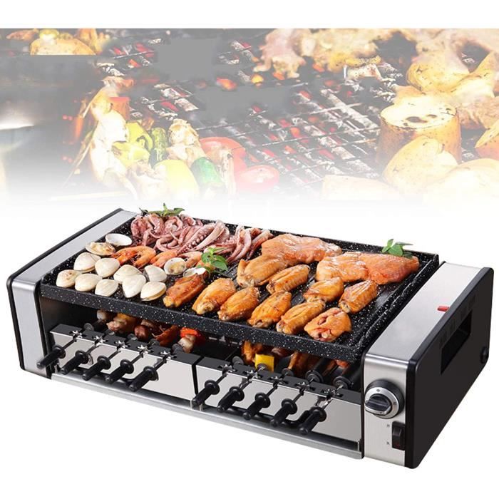 Grill Electrique Barbecue Interieur de Table, Barbecue Balcon Grill