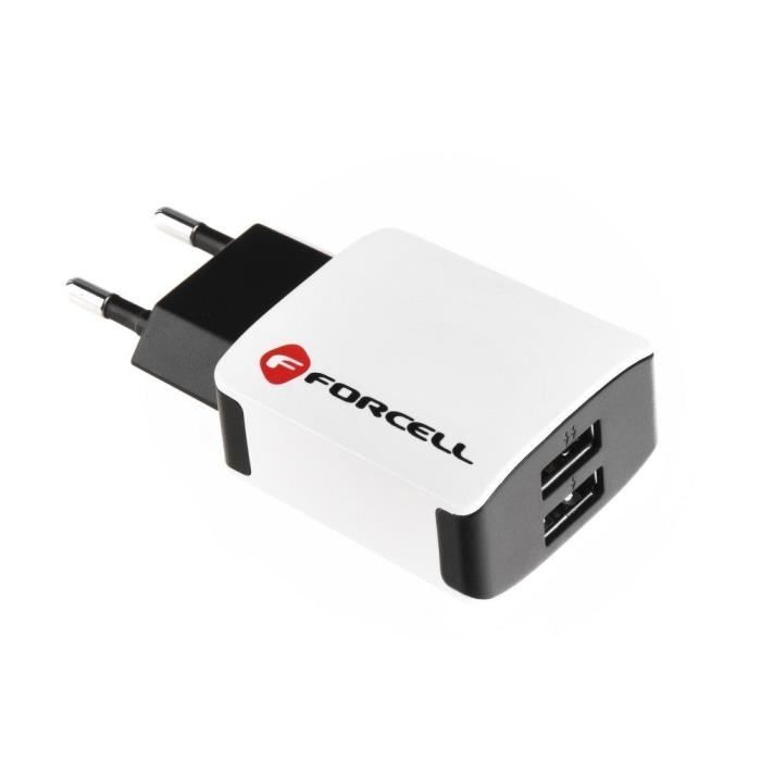 Pour Oppo RX17 Neo : Chargeur Secteur 2 USB 2A