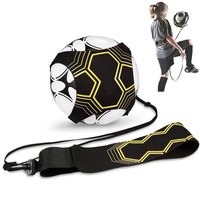 CO Ceinture Réglable Solo Kicking Pratique, Sangle Élastique pour Entraînement de Football, Football Kick Traine pour Enfant et Adul