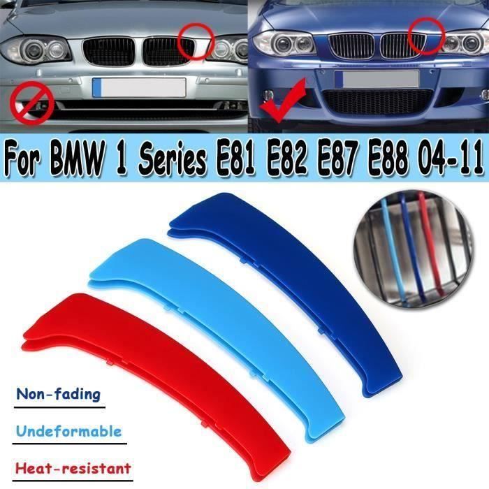 Couverture Grille Clip Calandre Capuchon Boucle Bande M Couleur Pour BMW Série 1 E81 E82 E87 E88 2004-2011 L19687