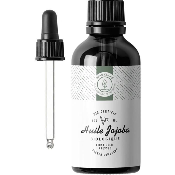 COFFRET DE MAQUILLAGE huile de Jojoba Bio Presseacutee agrave froid Pure Soin 100 Naturel pour Peau Cheveux Barbe Bouteille e1463