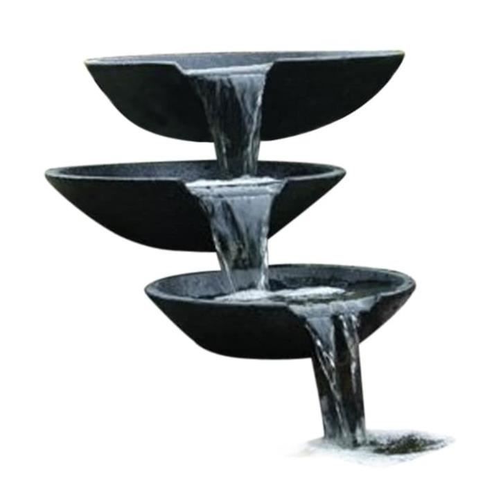 Market® Fontaine de jardin Décor - Cascade 3 vasques avec pompe - Fontaine d'extérieur Fontaine extérieur de Jardin 35-45-55 cm ♪♪16