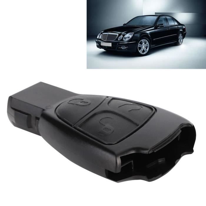 Fdit étui de clé de voiture pour Mercedes Benz Cas de clé de télécommande de voiture 3 boutons adapté pour Mercedes Benz W203