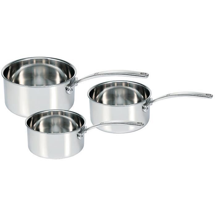 Série de 3 casseroles d.16/18/20cm Tri lux