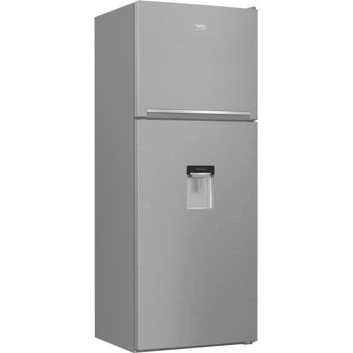 BEKO - RDNE455K30DXBN - Réfrigérateur congélateur haut - 402 L (309+93) - Froid ventilé - NeoFrost - Métal brossé