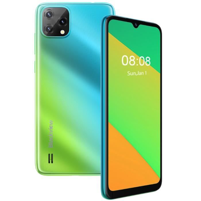 Smartphone BLACKVIEW A55 16 Go ROM Android 11 Écran 6.52 pouce Batterie 4780mA Caméra 8MP Téléphone portable 4G - Mojito