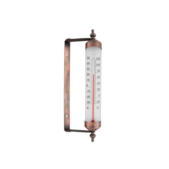 Esschert Design Thermomètre de fenêtre Zinc 25 cm TH70