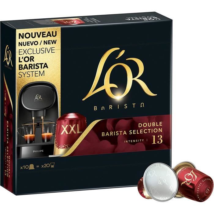 LOT DE 3 - L'OR Barista Café - 10 Capsules Double Barista Selection Intensité 13 - Compatibles L'Or Barista