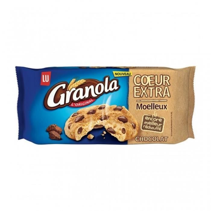 LU Granola L’Original Coeur Extra Moelleux Chocolat 182g (lot de 6)