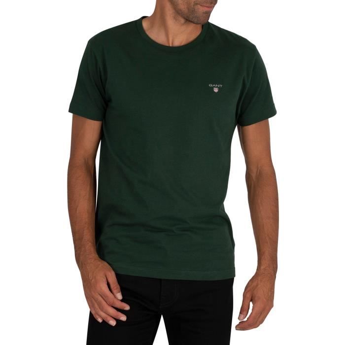 Gant T-shirt original, vert, Homme