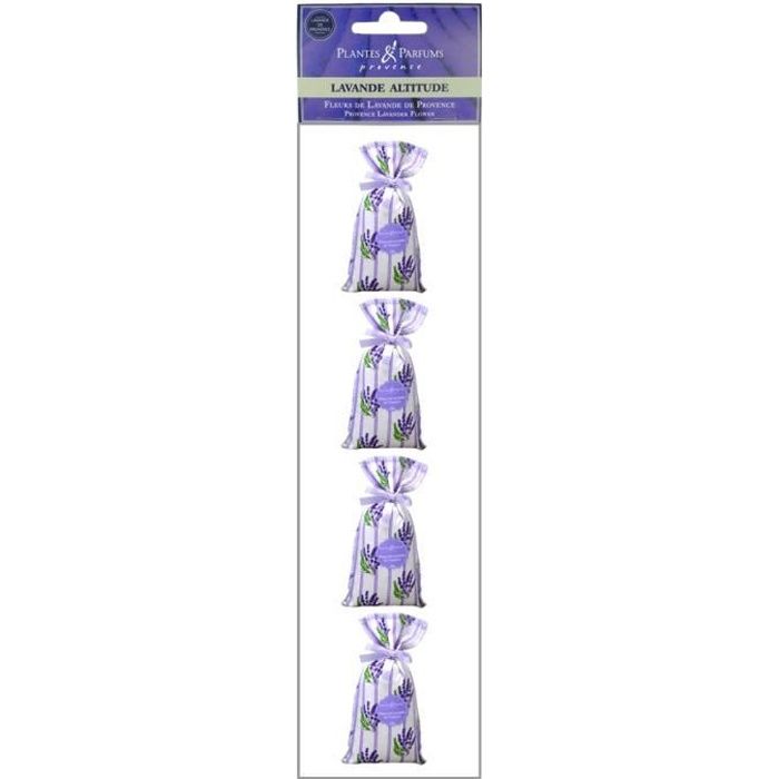 Plantes & Parfums de Provence - 4 x Sachets Fleurs de Lavande de Provence 4 x 20g