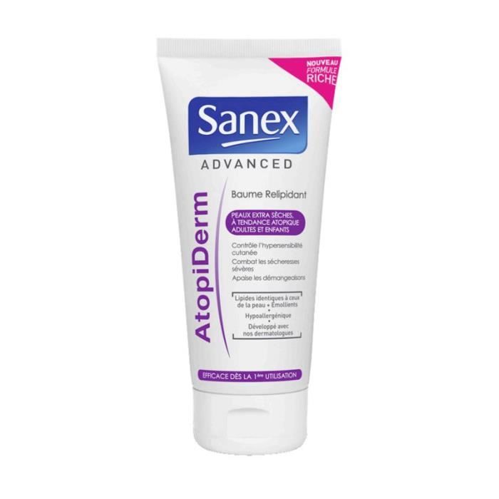 SANEX Advanced - Baume relipidant - Peaux extra sèche à tendance atopique 200Ml