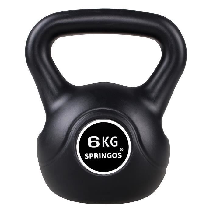 SPRINGOS® 6 kg Kettlebell haltère rond poids